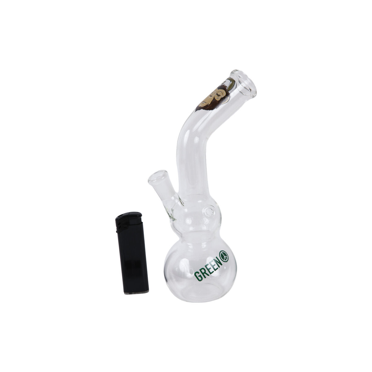 Γυάλινο Bong Σετ Δώρου Amsterdam Greenline 22cm