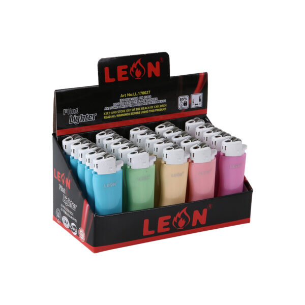 LEON Αναπτήρας Disposable Mini Lighter Beauty Colours - Κουτί - LL.170027