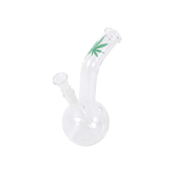 Γυάλινο Bong Small Leaf Bouncer Saxo 16cm