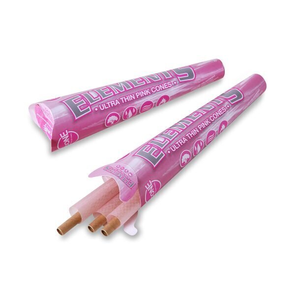 ELEMENTS® Ροζ Κώνος Μεγάλος Kingsize – 3 τεμάχια