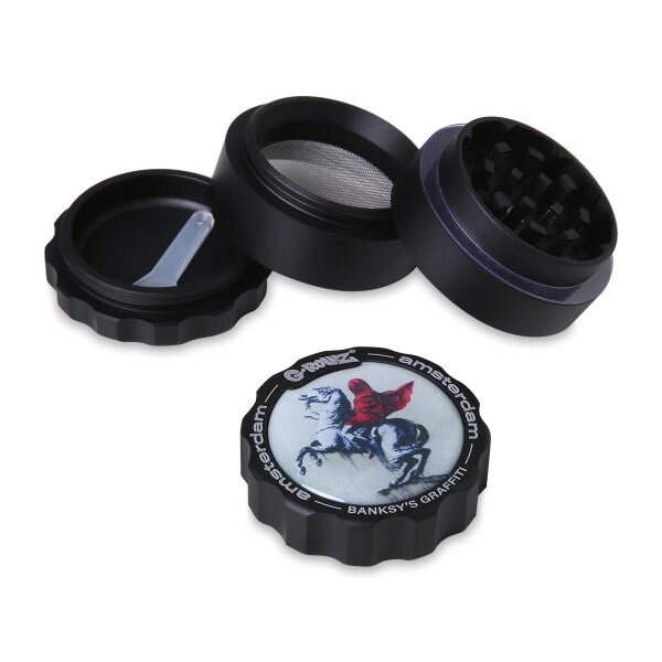 G-Rollz Banksy Graffiti Blind Bonapart Grinder Τρίφτης Καπνού 4μέρη 43mm-2