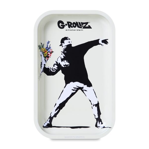 G-Rollz Banksy’s Graffiti Flower Thrower Δίσκος Στριψίματος Medium - Λευκος