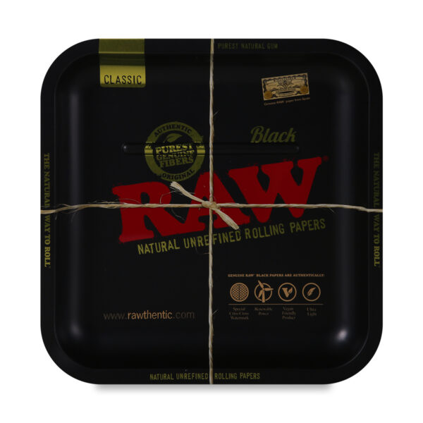 RAW® Τετράγωνος Μαύρος Μεταλλικός Δίσκος Στριψίματος Medium