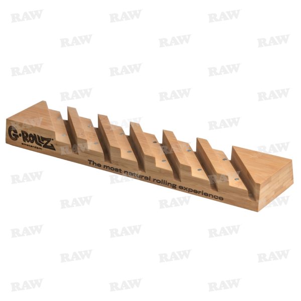 G-Rollz Bamboo Display for Medium Metal Rolling Trays