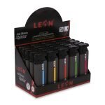 LEON® Αντιανεμικός Αναπτήρας Style Black Jetflame – Κουτί 25τεμ. - Image 2