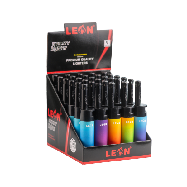 LEON® Αναπτήρας Mini Candle Rainbow Colors – Κουτί 30τεμ. LL.170911