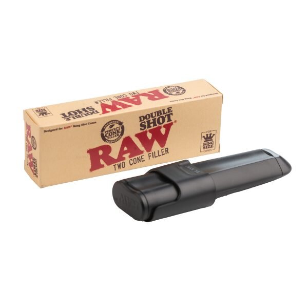 RAW® Double Shot Θήκη Και Μηχάνημα Γεμίσματος Κώνων KingSize -1