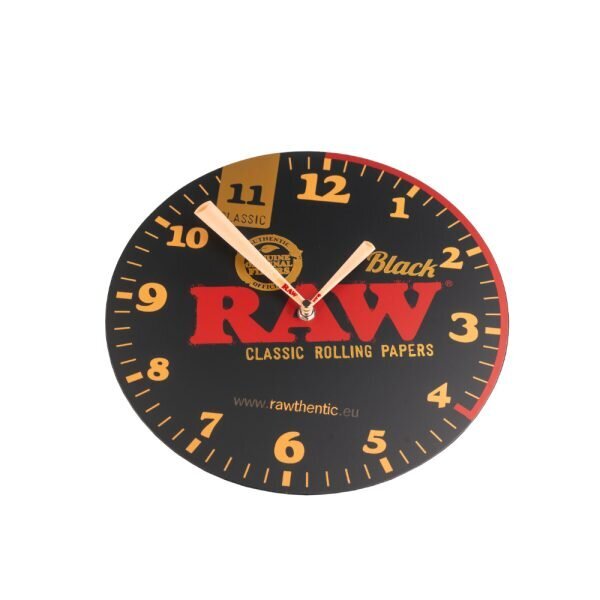 RAW® Μαύρο Ρολόι Τοίχου Black Wall Clock