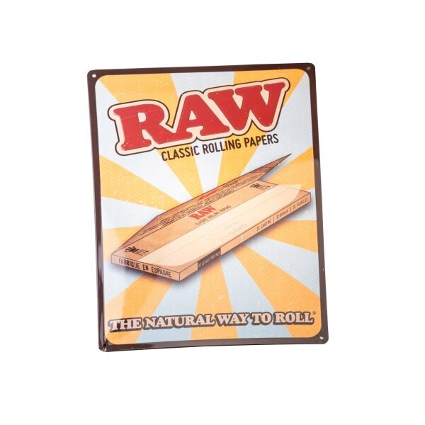 RAW® Retro Tin Sign Μεταλλική Πινακίδα Τοίχου