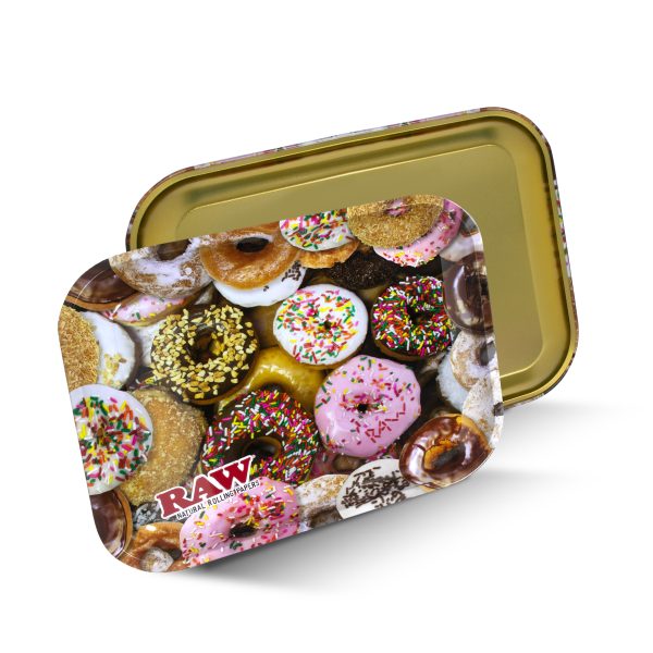 RAW® Metal Rolling Tray Donuts – Μεταλλικός Δίσκος Στριψίματος Medium -1