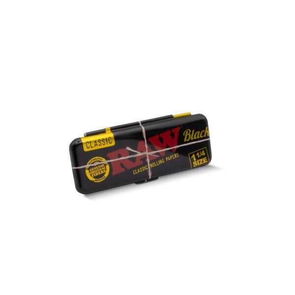 RAW® Black Μεταλλική Θήκη Για Χαρτάκια Στριφτού 1¼