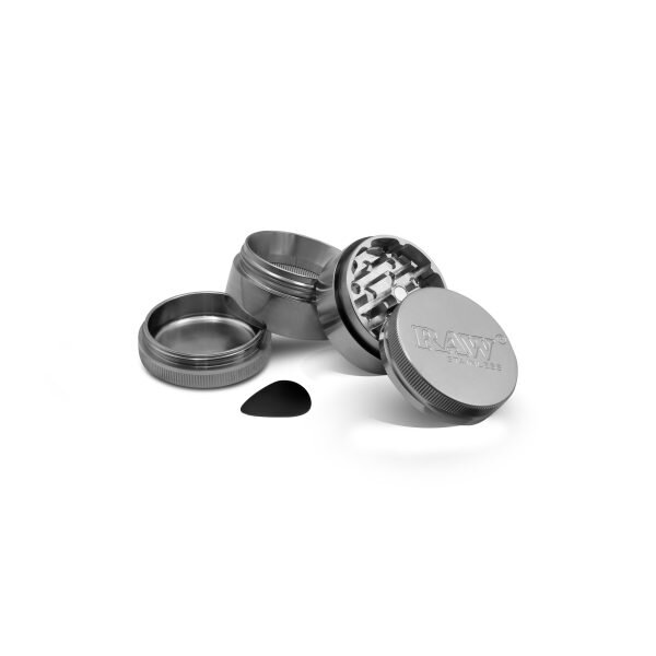 RAW® Grinder Τρίφτης Καπνού από Ανοξείδωτο Ατσάλι 4μέρη 50mm - Ανοιχτό