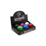 OLYMPUS® Grinder Τρίφτης Καπνού Αλουμινίου Ball 4μέρη 6.3cm Display