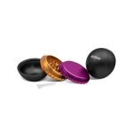 OLYMPUS® Grinder Τρίφτης Καπνού Αλουμινίου Ball 4μέρη 6.3cm Μαυρο