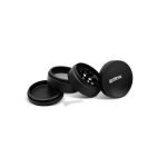 OLYMPUS® Grinder Τρίφτης Καπνού Αλουμινίου Curv 4μέρη 5cm Μαυρο