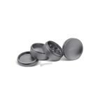 OLYMPUS® Grinder Τρίφτης Καπνού Αλουμινίου Curv 4μέρη 5cm ανθρακι