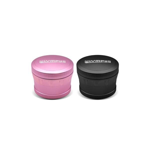 OLYMPUS® Grinder Τρίφτης Καπνού Αλουμινίου Sharp 4μέρη 6.3cm