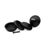 OLYMPUS® Grinder Τρίφτης Καπνού Αλουμινίου Spin 4μέρη 6.3cm μαυρο
