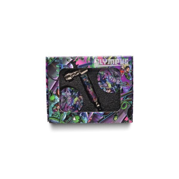 OLYMPUS® Premium Set Μεταλλική Πίπα Hemp Με Grinder 4μέρη