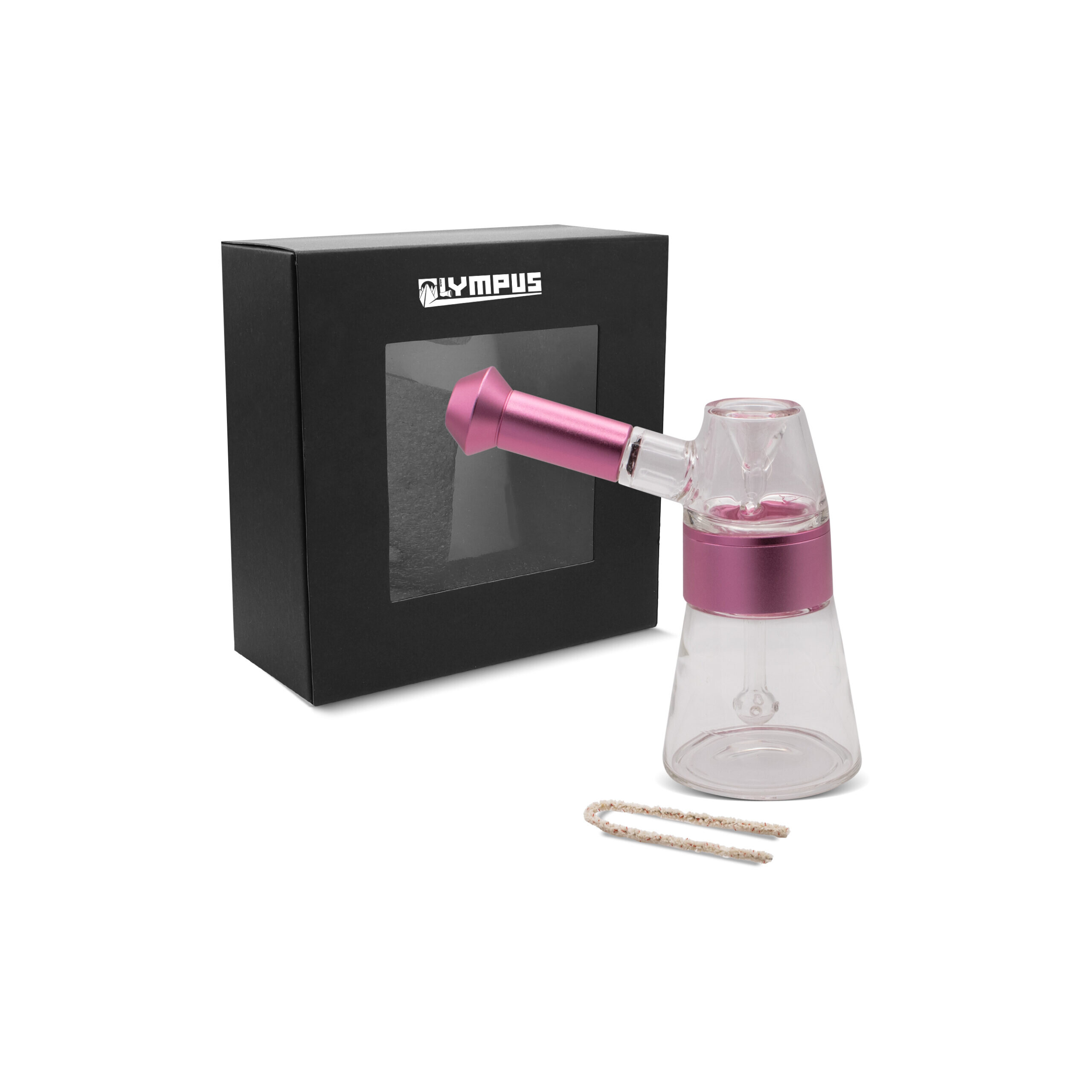 OLYMPUS® Premium Πίπα Hemp Αλουμινίου 10cm - ΡΟΖ