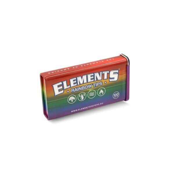 ELEMENTS® 100 Rainbow Προτυλιγμένες Τζιβάνες Σε Μεταλλικό Κουτί - τεμ