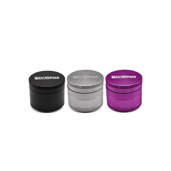 OLYMPUS® Grinder Τρίφτης Καπνού Αλουμινίου Classic 4μέρη 55mm