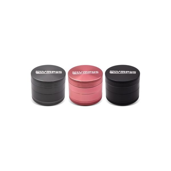 OLYMPUS® Grinder Τρίφτης Καπνού Αλουμινίου Shiny 4μέρη 50mm