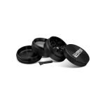 OLYMPUS® Grinder Τρίφτης Καπνού Αλουμινίου Shiny 4μέρη 50mm - Κουτί 12τεμ. Μαύρο