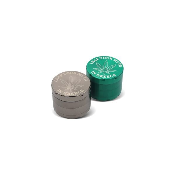 OLYMPUS® Μεταλλικό Grinder Τρίφτης Καπνού 420 4μέρη 56mm - LEAF