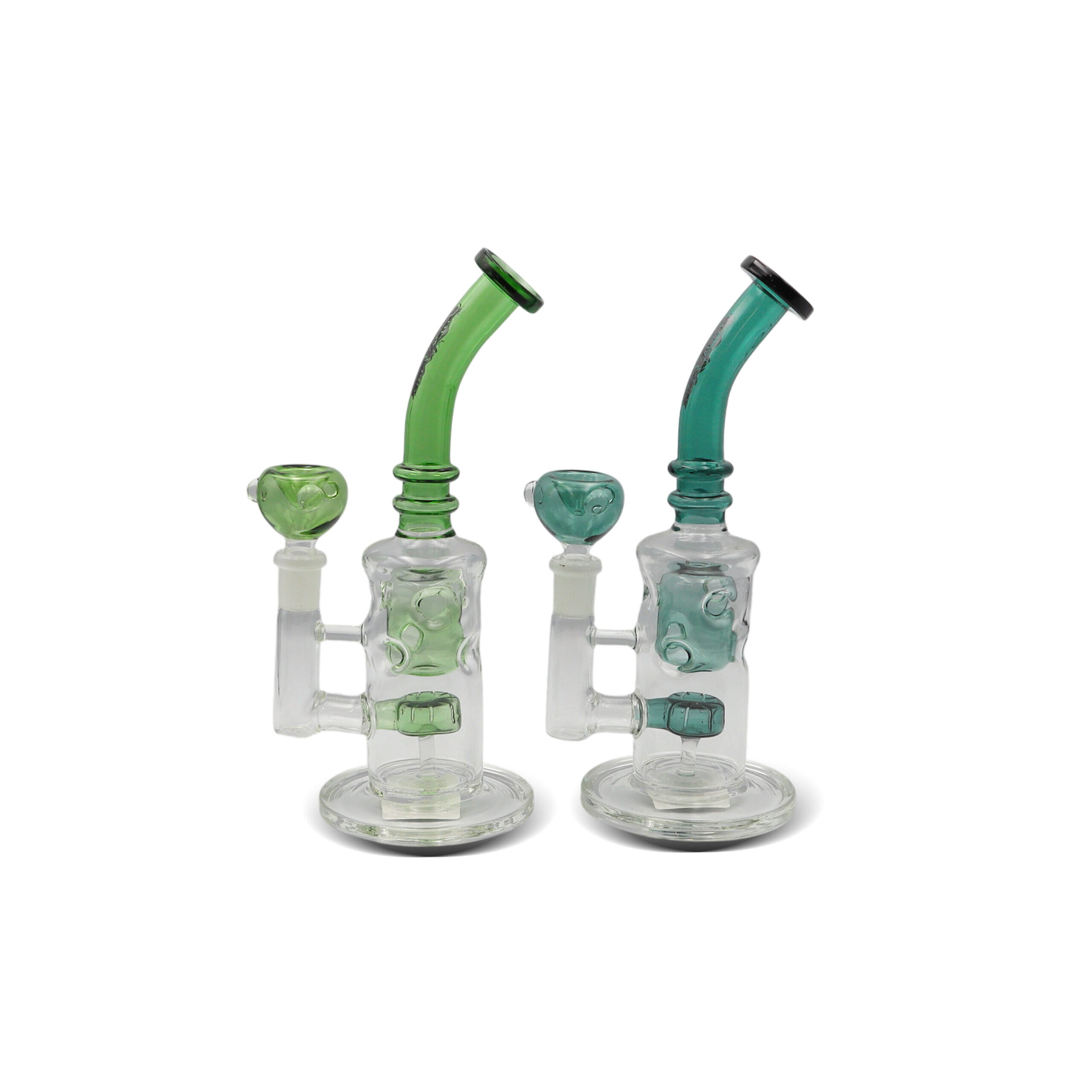 NIRVANA® Γυάλινο Bong Double Bubble 23cm