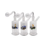 NIRVANA® Γυάλινο Bong Λαδιού Ivy 16cm σχέδια-11