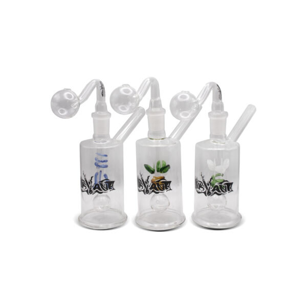 NIRVANA® Γυάλινο Bong Λαδιού Ivy 16cm σχέδια-3