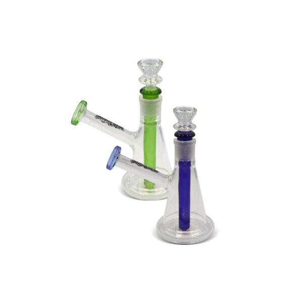 NIRVANA® Γυάλινο Bong Triangle 17cm μπλε και πρασινο