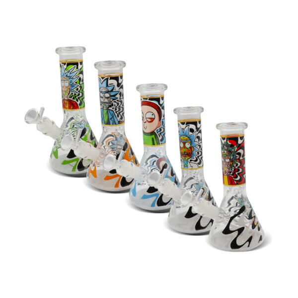 NIRVANA® Γυάλινο Ice Bong Cartoon Wavy 20cm