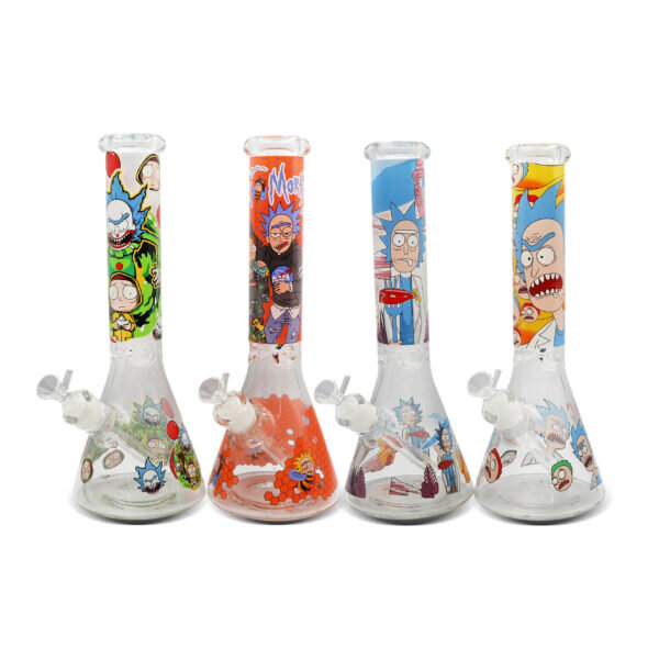 NIRVANA® Γυάλινο Ice Bong Cartoon Neon 36cm