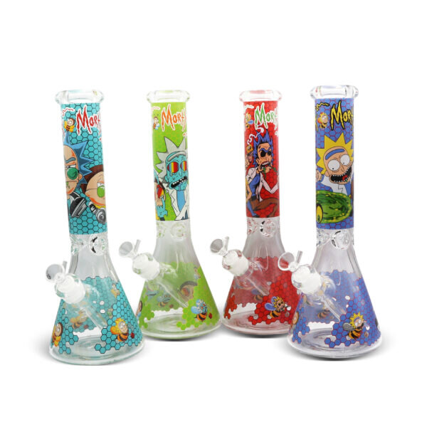 NIRVANA® Γυάλινο Ice Bong Cartoon Bright 36cm