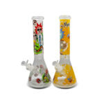 NIRVANA® Γυάλινο Ice Bong Cartoon Neon 36cm - Image 4