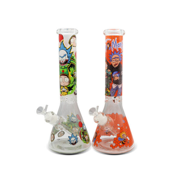 NIRVANA® Γυάλινο Ice Bong Cartoon Neon 36cm