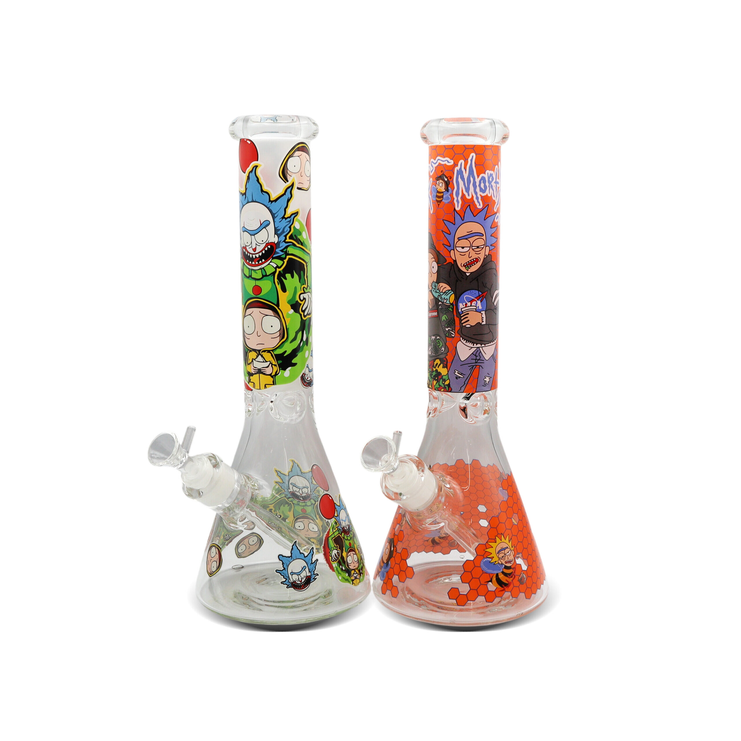 NIRVANA® Γυάλινο Ice Bong Cartoon Neon 36cm