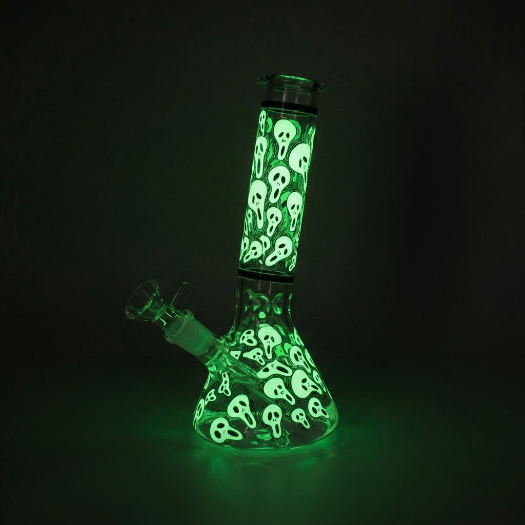 NIRVANA® Γυάλινο Ice Bong Scary Glow 19.5cm