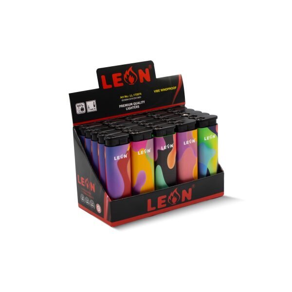 LEON® Αντιανεμικός Αναπτήρας Vibe - Κουτί 25τεμ.