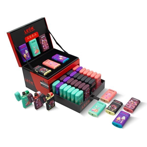 LEON®Αντιανεμικός Αναπτήρας Jetflame σε Luxury Display Box