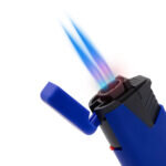 LEON® Αντιανεμικός Αναπτήρας Δίφλογος Double Black & Blue Jetflame